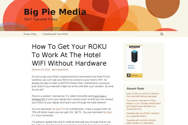 Twenty Thirteen theme site design template sample