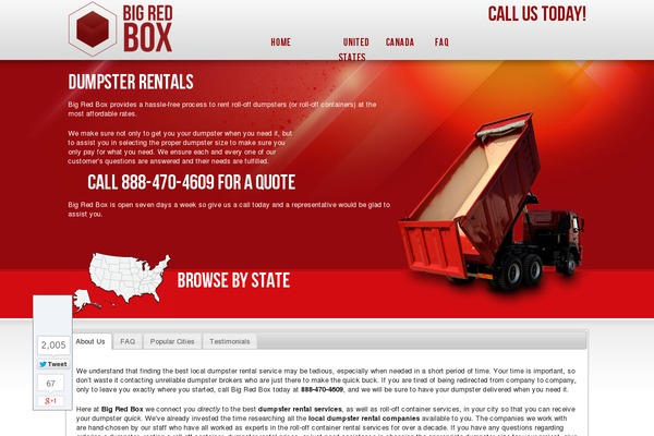 bigredboxdumpsterrentals.com site used Bigred