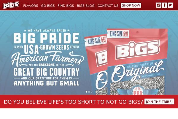 bigs theme websites examples