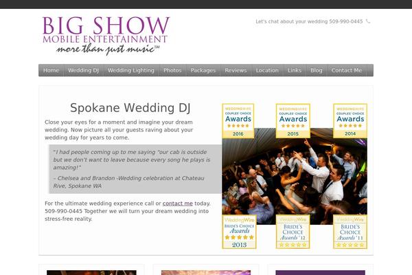 WordPress website example screenshot