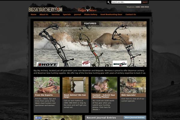 bigskyarchery.com site used Bigskyarchery