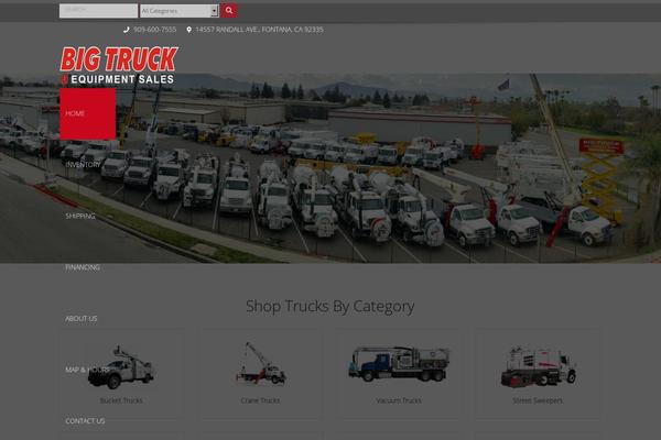 bigtruckequipment.com site used Automotive Car Dealership Business WordPress Theme