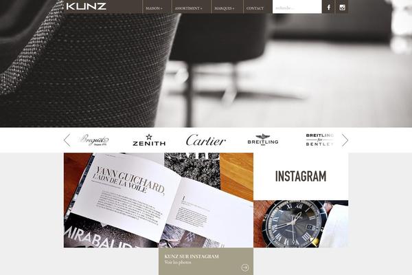 kunz theme websites examples