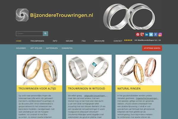 bijzonderetrouwringen.nl site used Squiddesign