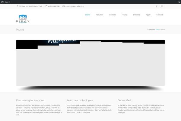 Xenia theme site design template sample