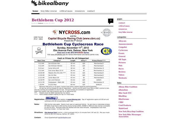 bikealbany.com site used Structure_blog_full