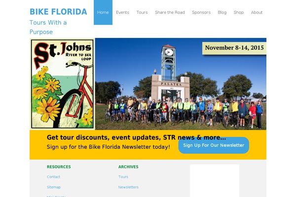 bikeflorida.org site used Executive