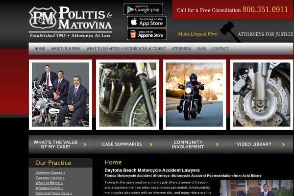 bikerattorney.com site used P-and-m