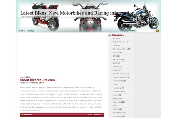 bikeresults.com site used Bike