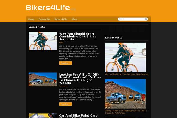 bikers4life.org site used Wp_intrigue5-v2.2.1
