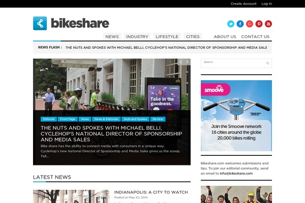 bikeshare.com site used Helme
