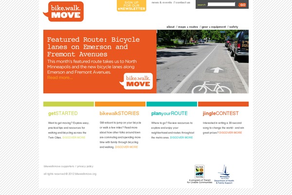 bikewalkmove.org site used Bikewalk