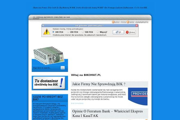 bikomat.pl site used Finojaho