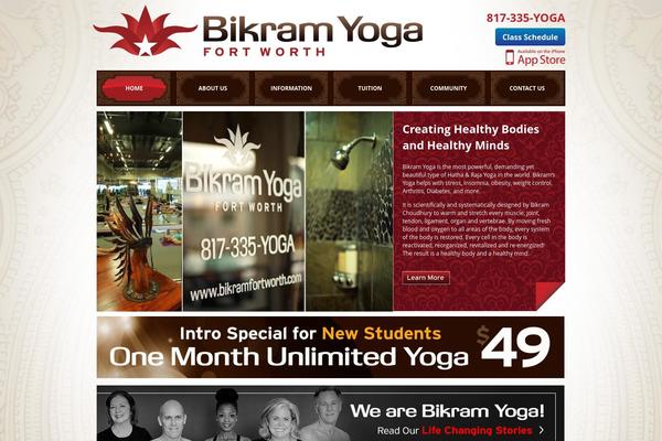 bikramfortworth.com site used Bikram