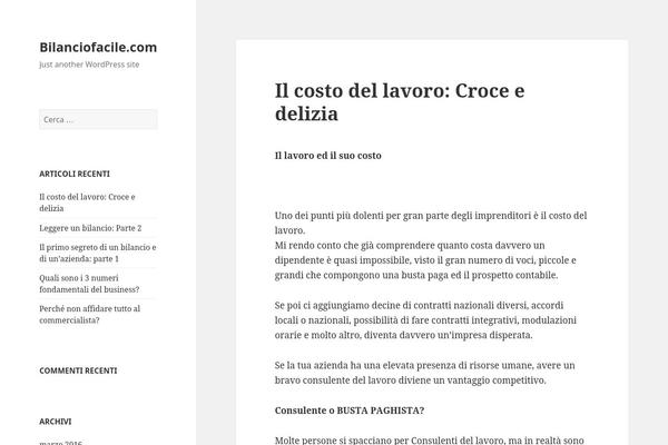 Twenty Fifteen theme site design template sample