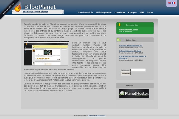 bilboplanet.com site used Bilbo