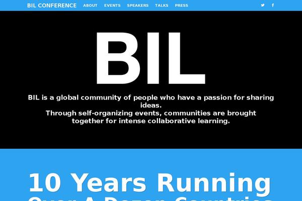 bilconference.com site used Bil-theme