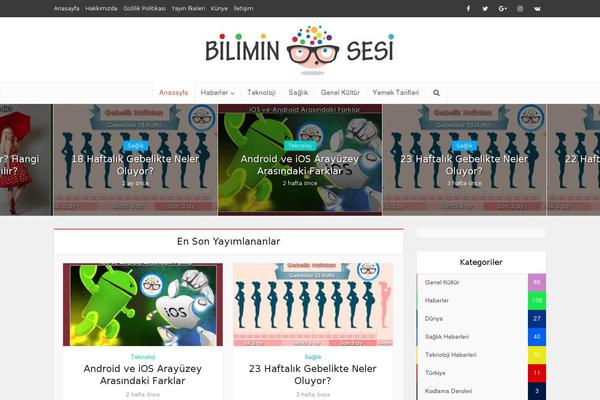 biliminsesi.com site used Bilimin-sesi