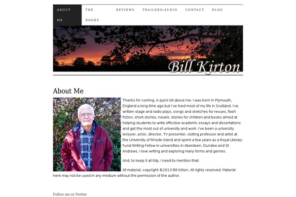 bill-kirton.co.uk site used Pilcrow