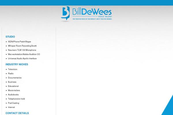 billdewees.com site used Voiceoversite