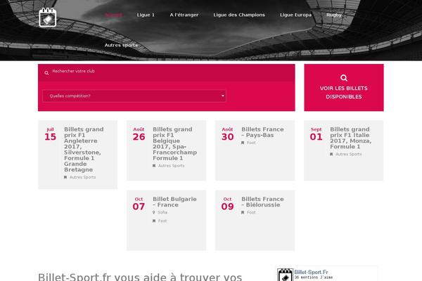billet-sport.fr site used Inevent