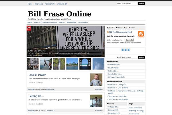 billfrase.com site used Wp Clear Basic