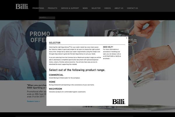 billi.com.au site used Billiweb