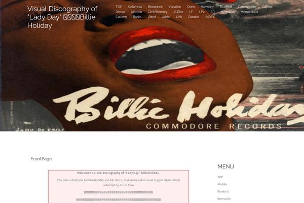 billieholiday.info site used Sydney-child-theme-by-toiee-master