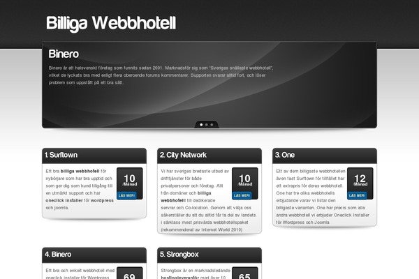 billiga-webbhotell.org site used Billiga-webbhotell.org
