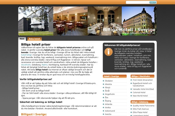 billigahotellpriser.se site used Bhp_se