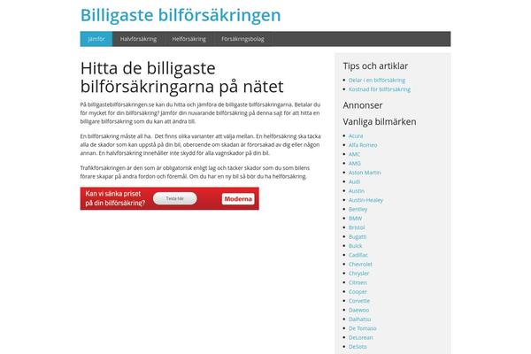 billigastebilforsakringen.se site used Wp-foundation