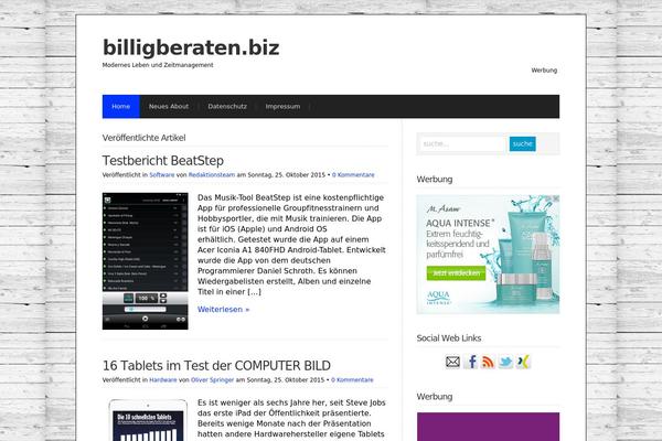 billigberaten.biz site used Wp Radiance 1.0.3