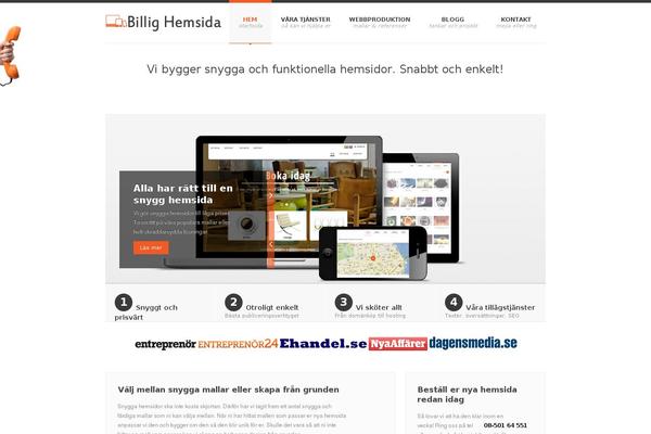 billighemsida.se site used Billighemsida