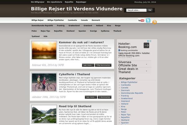 billigrejser.org site used Wp_themes_blogger