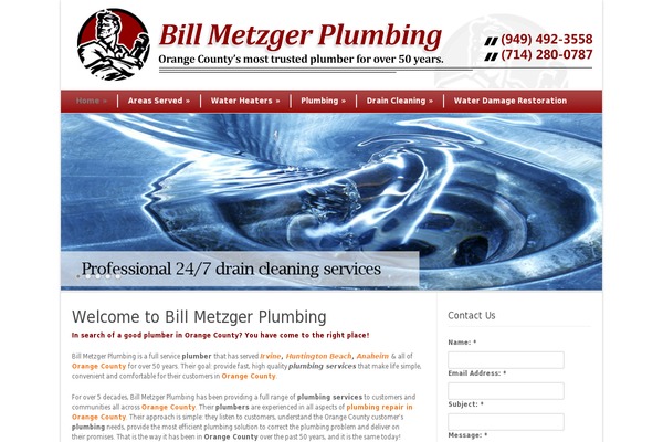 billmetzgerplumbing.com site used Modernizenorm