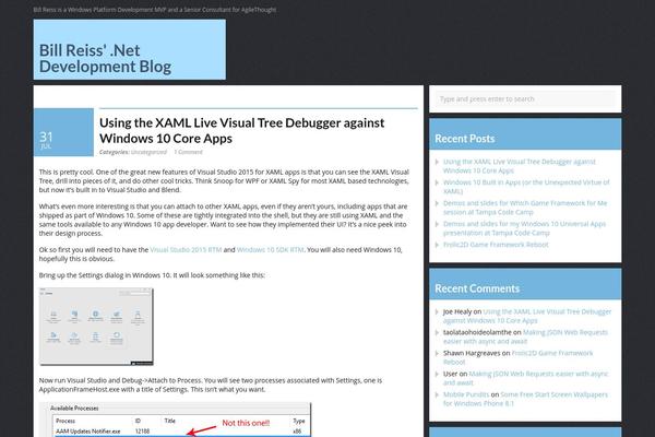 WordPress website example screenshot