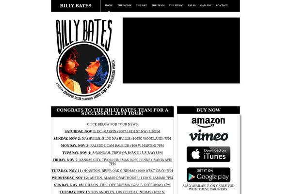 billybatesproject.com site used Billy-bates