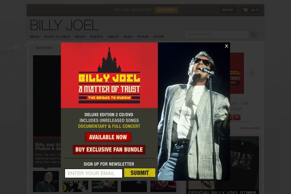billyjoel.com site used Billyjoel-v2