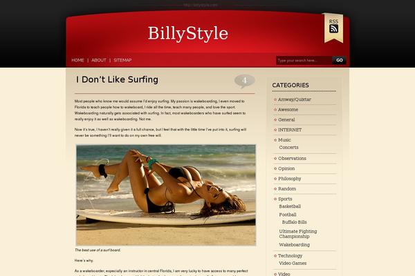 billystyle.com site used Maroonking