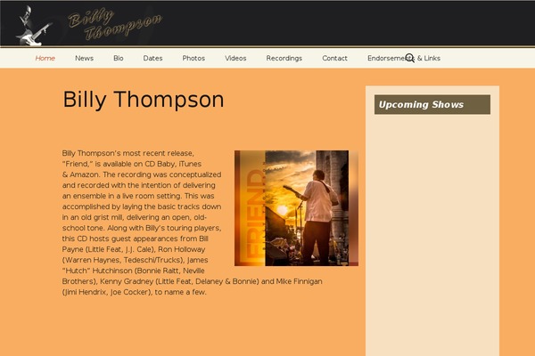 billythompsonmusic.com site used Billythompson