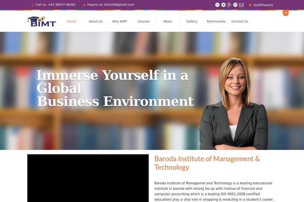 bimteducation.com site used Peachclub-theme