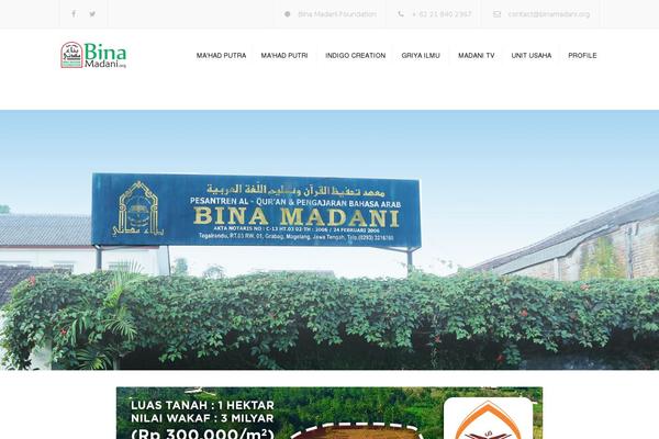 WordPress website example screenshot