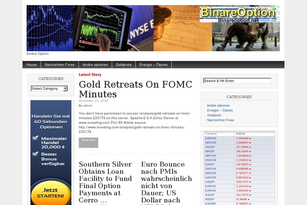 WordPress website example screenshot