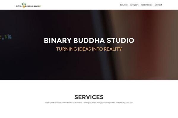 binarybuddhastudio.com site used Zerif Lite