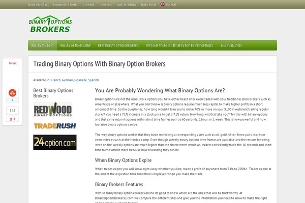 binaryoptionsbrokers1.com site used Boulevard