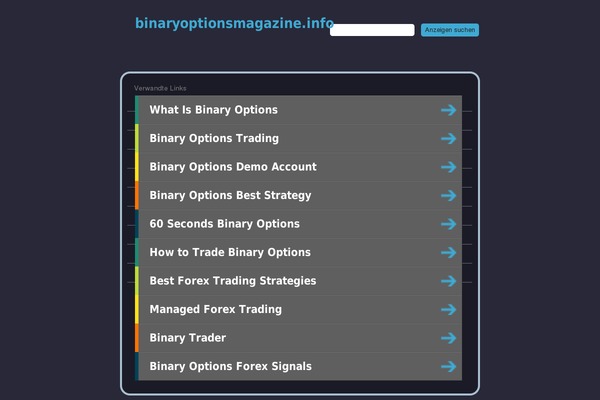 binaryoptionsmagazine.info site used NewDark