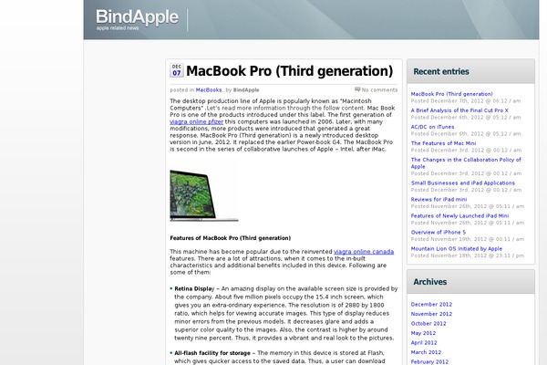 bindapple.com site used Bindapple