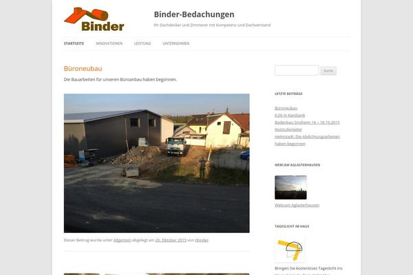 Twenty Twelve theme site design template sample