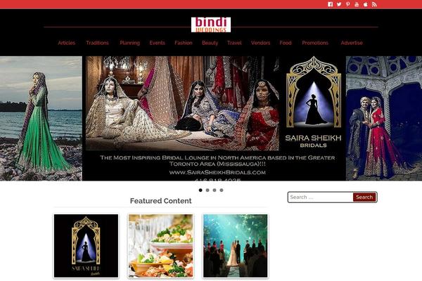 bindiweddings.com site used Bindiweddings