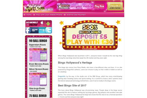 bingo-hollywood.co.uk site used Responsive-v2